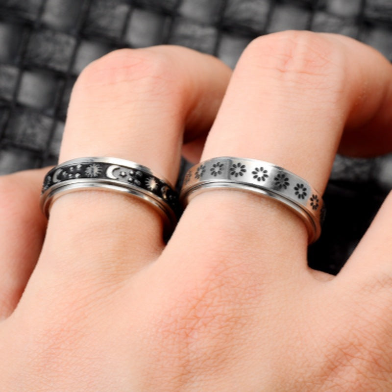 Stainless Steel Rotatable Spinner Ring