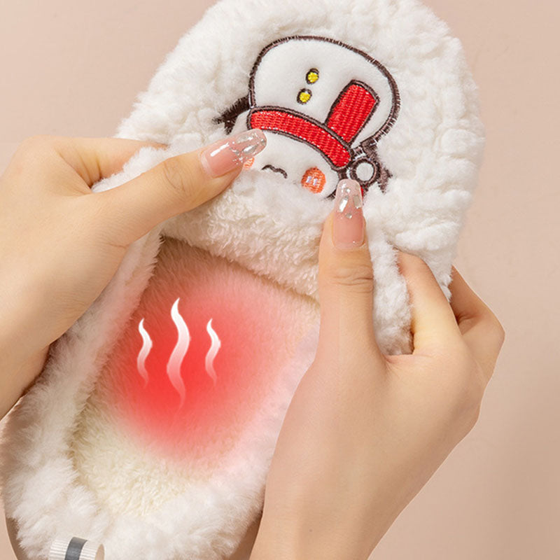 Cute Snowman Slippers Winter